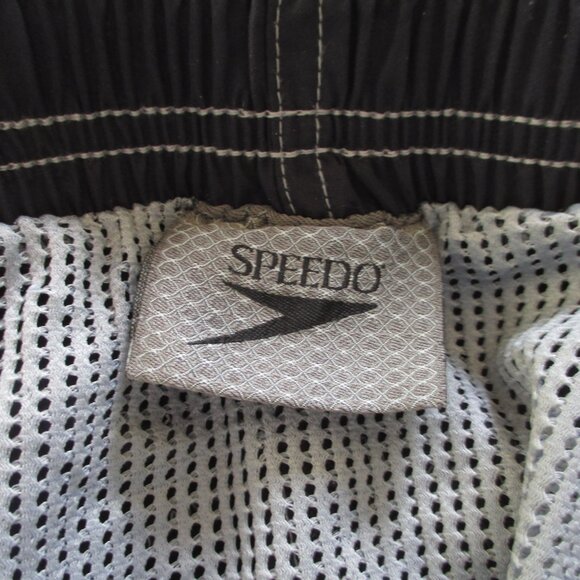 Speedo Mens Navy Blue Gray Mesh-lined Swim Board Short - Size 30W-32W or Small - Picture 4 of 4